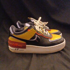 Nike Air Force 1 Shadow Sisters Dark Sulfur Sneaker Shoe Women's Size 7